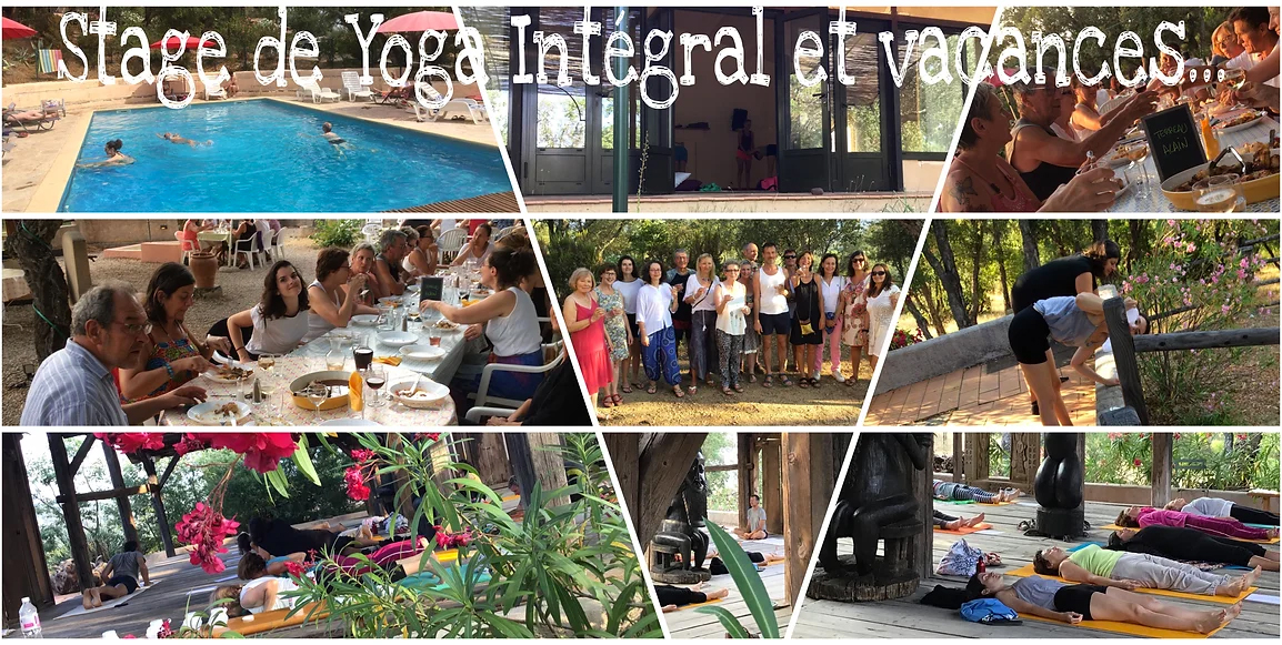 quelques photos du stage de yoga intégral de 2019